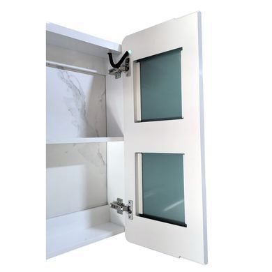 фото Дзеркальна шафка MIXXUS PREMIUM OLIVARY CM01-80x70x13 з LED Touch, димером, рег. яскравості (MI8296)