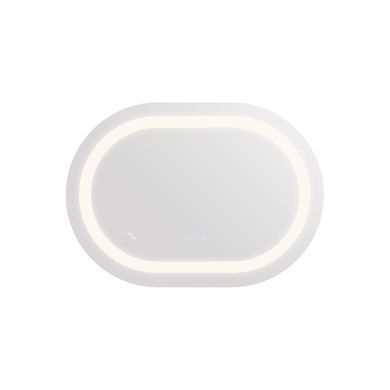 фотографія Дзеркало Qtap Gemini 500х700 з LED-підсвічуванням Touch, з антизапотіванням, з димером, рег. темп. кольору (3000-6500K) Reverse QT2578R5070
