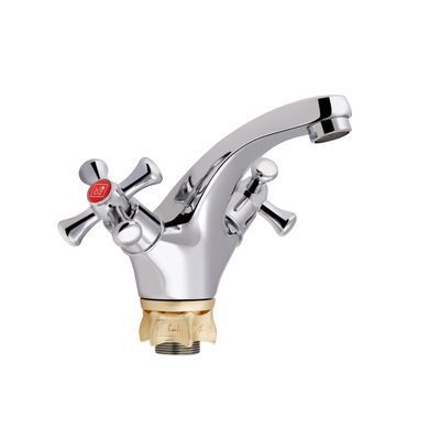 фото Смеситель для раковины Lidz Lamb 161F двухвентильный LDLAM161FCRM35446 Chrome