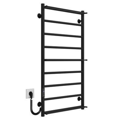 фото Рушникосушарка електрична Ladder П9 500х1000 Deffi нержавіюча сталь (Чорний, JD03, Ліве підключення)
