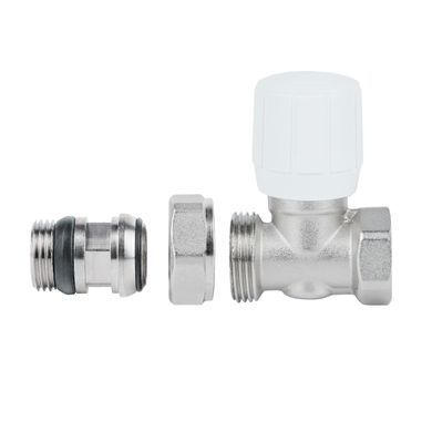 фото Кран радиаторный Icma 1/2" с антипротечкой прямой №954