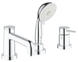 фото Змішувач на борт ванни на 3 отвори Grohe BauClassic (2511800A)