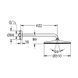 Верхній душ Grohe Rainshower 310 Mono з душовим кронштейном 422 мм, 1 режим (22121KF0)