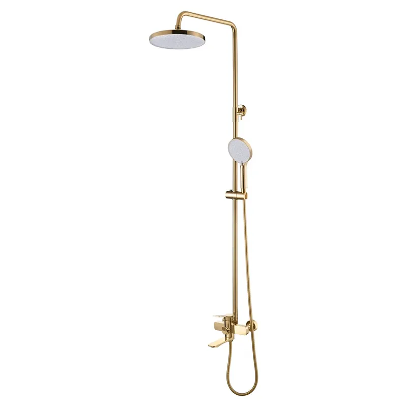 фото Душова колона зі змішувачем Mixxus Wilson 009-J Brushed Gold (Колір матове золото) (MI7124)