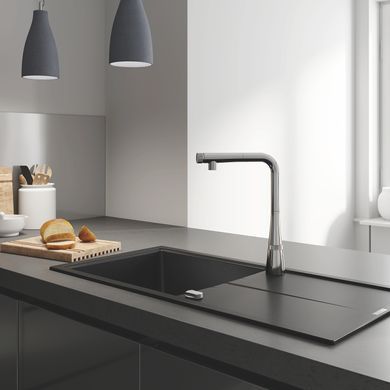 фотографія Змішувач для кухні з висувним виливом Grohe Zedra SmartControl (31593002)