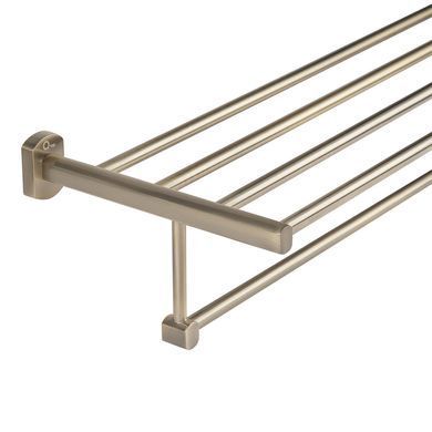 фото Полка универсальная Qtap Liberty 600 мм с держателем QTLIBANT1122 Antic Bronze