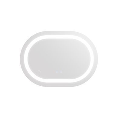 фотографія Дзеркало Qtap Gemini 600х800 з LED-підсвічуванням Touch, з антизапотіванням, з димером, рег. темп. кольору (3000-6500K) Reverse QT2578R6080