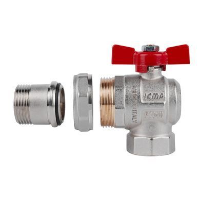 фото Кран шаровой Icma FAR. ROSSA 1" угловой №361