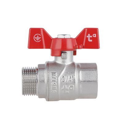 фотографія Кран кульовий Thermo Alliance Forte 3/4" ВЗ для води (метелик) SF607W20