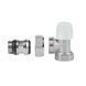 Кран радиаторный Icma 1/2" с антипротечкой угловой без ручки №805+940