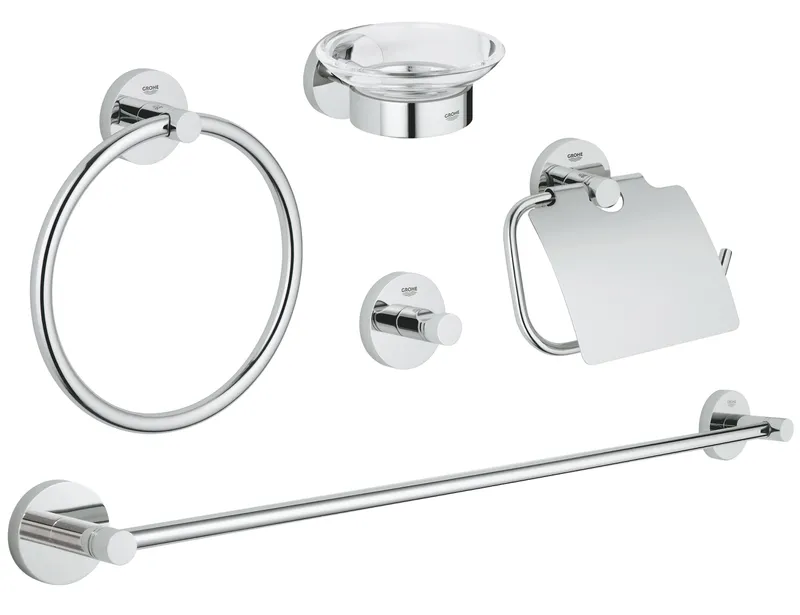 фото Набір аксесуарів 5 в 1 Grohe Essentials New (40344001)