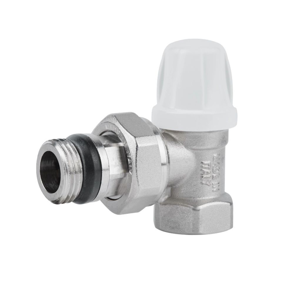 фото Кран радиаторный Icma 1/2" с антипротечкой угловой без ручки №952