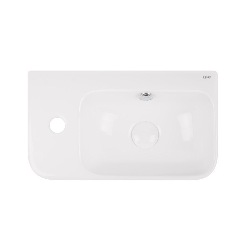 фото Раковина Qtap Tern 450х260х155 White с донным клапаном QT17115117LW
