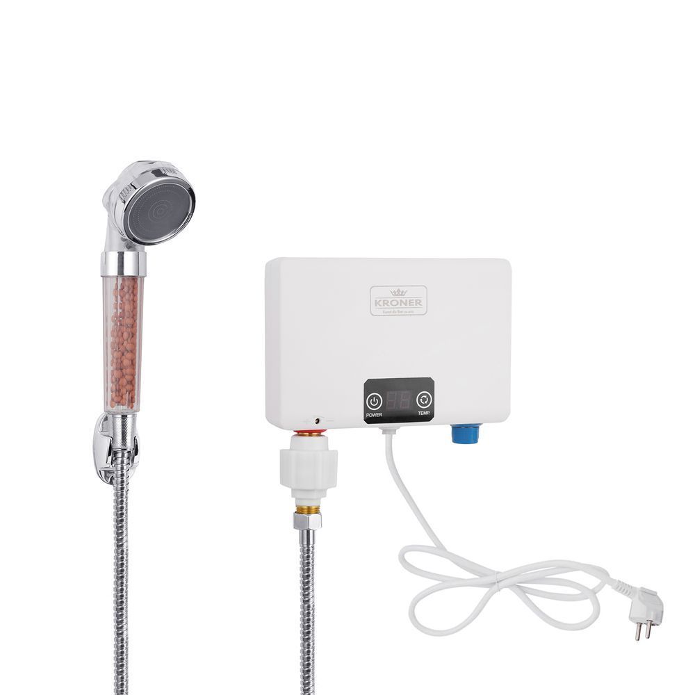 фото Проточный водонагреватель Kroner KRM Volt - CW200WMDS с дисплеем