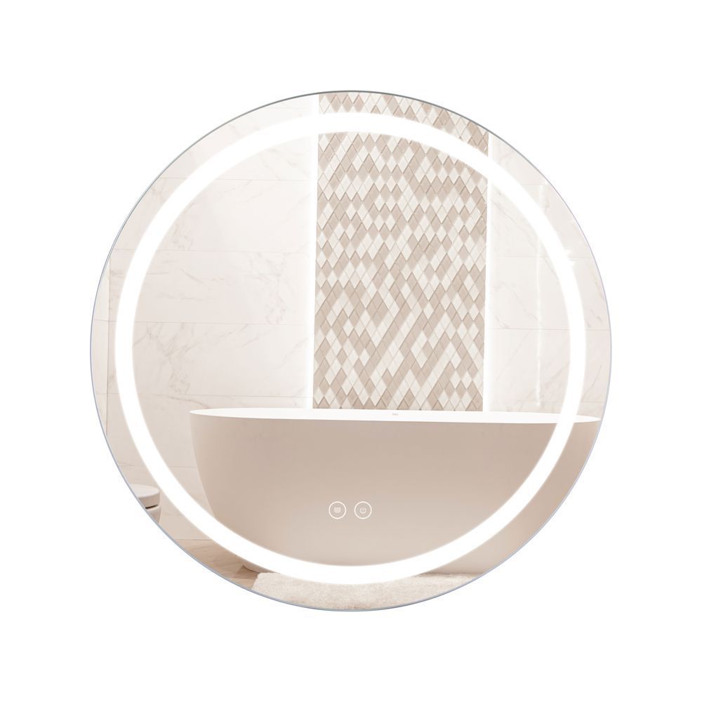фото Зеркало Qtap Mideya R600 с LED-подсветкой Touch, с антизапотеванием, диммером QT2078F803W