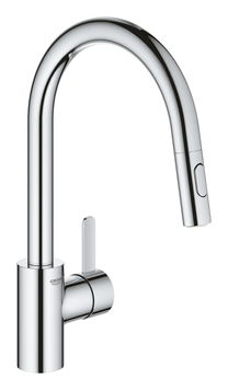 фото Змішувач для кухні з висувним виливом Grohe Eurosmart Cosmopolitan (31481001)