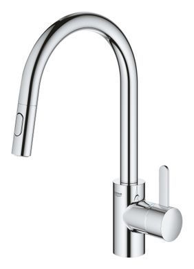 фотографія Змішувач для кухні з висувним виливом Grohe Eurosmart Cosmopolitan (31481001)