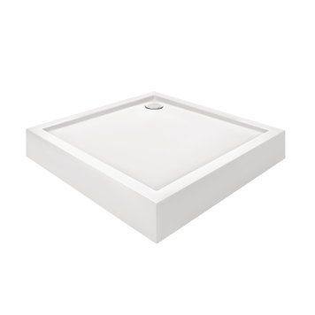 фотографія Душовий піддон KAPIELKA ST90x90х14 низький, квадратний, діаметр зливу 52 мм Lidz