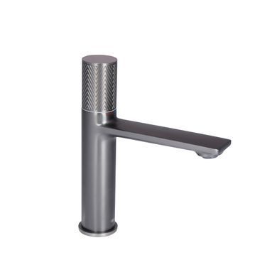 фото Смеситель для раковины Qtap Brno с прогрессивным картриджем 1067103K Gunmetal Black PVD
