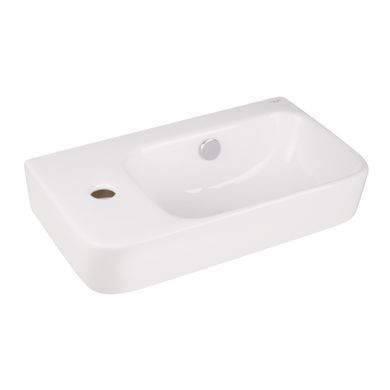 фото Раковина Qtap Tern 450х260х155 White с донным клапаном QT17115117LW