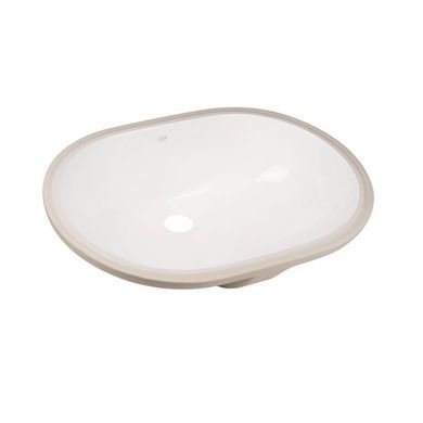 фото Комплект Qtap Stork: Раковина врезная овальная 560x395x195 мм White + Донный клапан PU02O