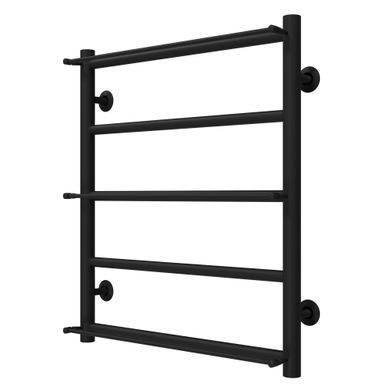 фотографія Рушникосушарка водяна Ladder П5 500х600 Deffi нержавіюча сталь (Чорний, Нижнє підключення)