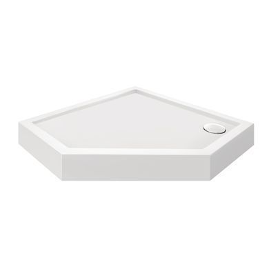 фото Lidz Душевой поддон KAPIELKA ST90x90х14 низкий квадратный, диаметр слива 52 мм