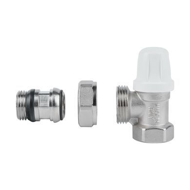 фото Кран радиаторный Icma 1/2" с антипротечкой угловой без ручки №952