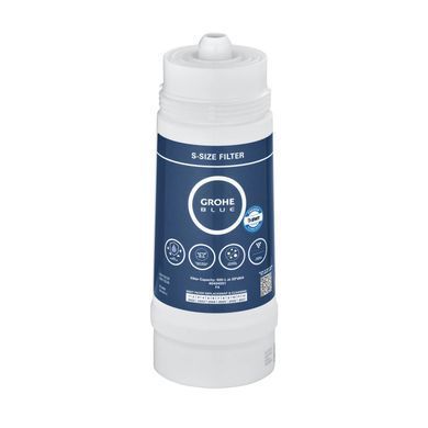 фотографія В сменном фильтре Grohe Blue (40404001) применяется многоступенчатый процесс фильтрации, очищающий воду даже от малых концентраций нежелательных веществ, сохраняя в ней при этом все полезные для здоровья микроэлементы. Обеспечивая непревзойденный вкус вод