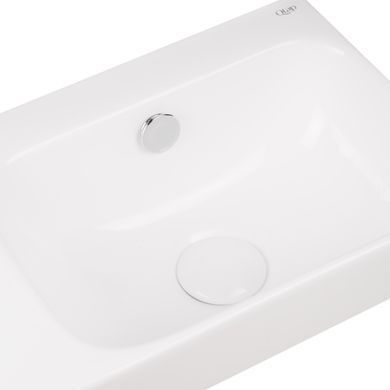 фото Раковина Qtap Tern 450х260х155 White с донным клапаном QT17115117LW