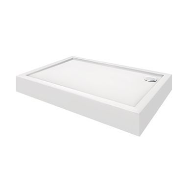 фото Lidz Душевой поддон KAPIELKA ST90x90х14 низкий квадратный, диаметр слива 52 мм