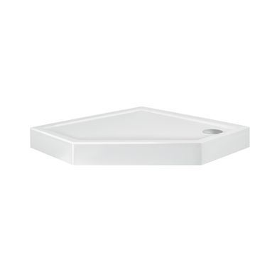 фото Lidz Душевой поддон KAPIELKA ST90x90х14 низкий квадратный, диаметр слива 52 мм