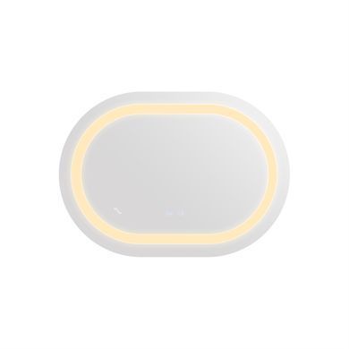 фотографія Дзеркало Qtap Gemini 650х900 з LED-підсвічуванням Touch, з антизапотіванням, з димером, рег. темп. кольору (3000-6500K) Reverse QT2578R6590