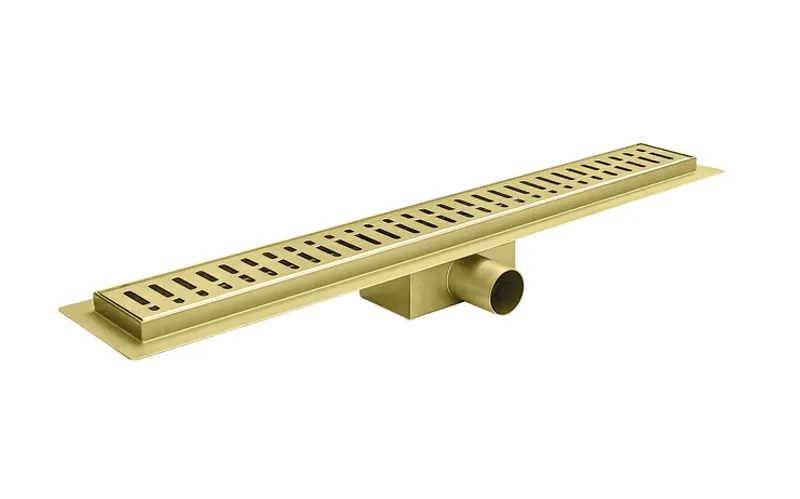 фотографія Душовий трап із неіржавкої сталі SUS304 Koer FD35-70x600-Brushed Gold (AC0717)
