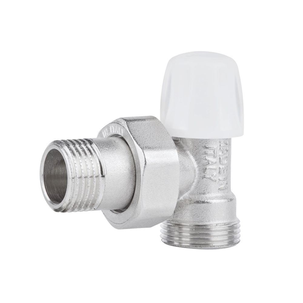 фото Кран радиаторный Icma 1/2" угловой под фитинг, без ручки №827