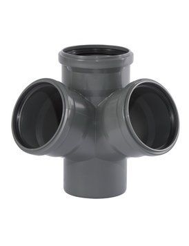 фото Крестовина угловая канализационная Dn 110/110/110 67&deg; Ostendorf HT-Safe