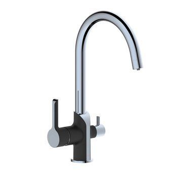 фотографія Смеситель для кухни Qtap Grand с подключением для питьевой воды QTGRA362CRB45669 Chrome/Black