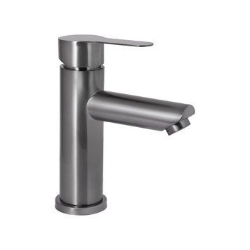 фотографія Змішувач для раковини Brinex Pure 001F низький Graphite BRIPUR001FGRP