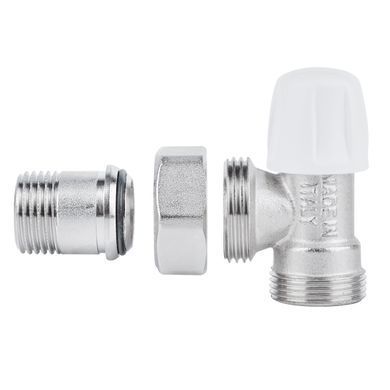 фото Кран радиаторный Icma 1/2" угловой под фитинг, без ручки №827