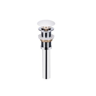 фото Комплект Qtap Tern: Раковина накладная прямоугольная 600x405x110 мм WHITE + Донный клапан PU02