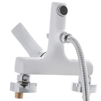 фотографія Змішувач для ванни з коротким виливом MIXXUS PREMIUM EVA 009 EURO Білий (MI5811)