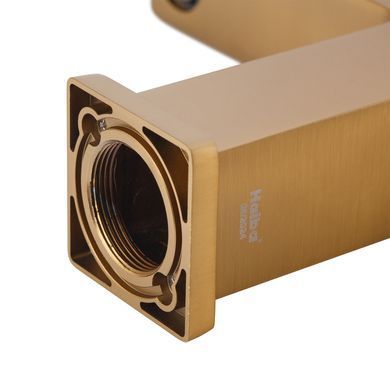 фото Змішувач для умивальника Haiba KANT 001 BRUSHED GOLD (HB9605)