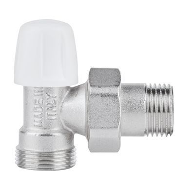 фото Кран радиаторный Icma 1/2" угловой под фитинг, без ручки №827