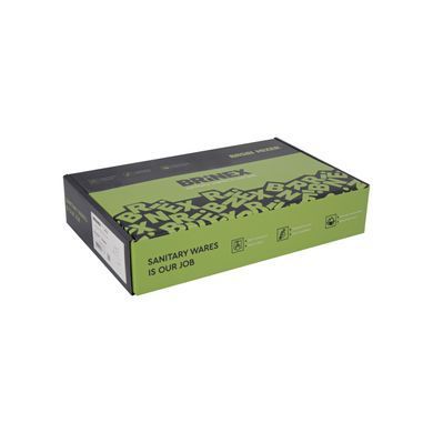 фото Смеситель для раковины Brinex Pure 001F низкий Graphite BRIPUR001FGRP