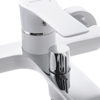 фотографія Змішувач для ванни з коротким виливом MIXXUS PREMIUM EVA 009 EURO Білий (MI5811)