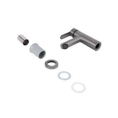 фото Смеситель для раковины Brinex Pure 001F низкий Graphite BRIPUR001FGRP
