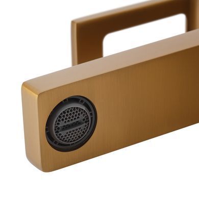 фото Змішувач для умивальника Haiba KANT 001 BRUSHED GOLD (HB9605)