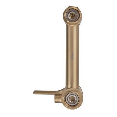 фото Змішувач настінний з гігієнічним душем ZERIX REX-222 BRUSHED GOLD з нерж. сталі (Колір матове золото) (ZX6122)