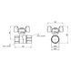Кран кульовий Thermo Alliance Forte 1/2" ВР для газа (метелик) SF602G15