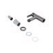 Смеситель для раковины Brinex Pure 001F низкий Graphite BRIPUR001FGRP